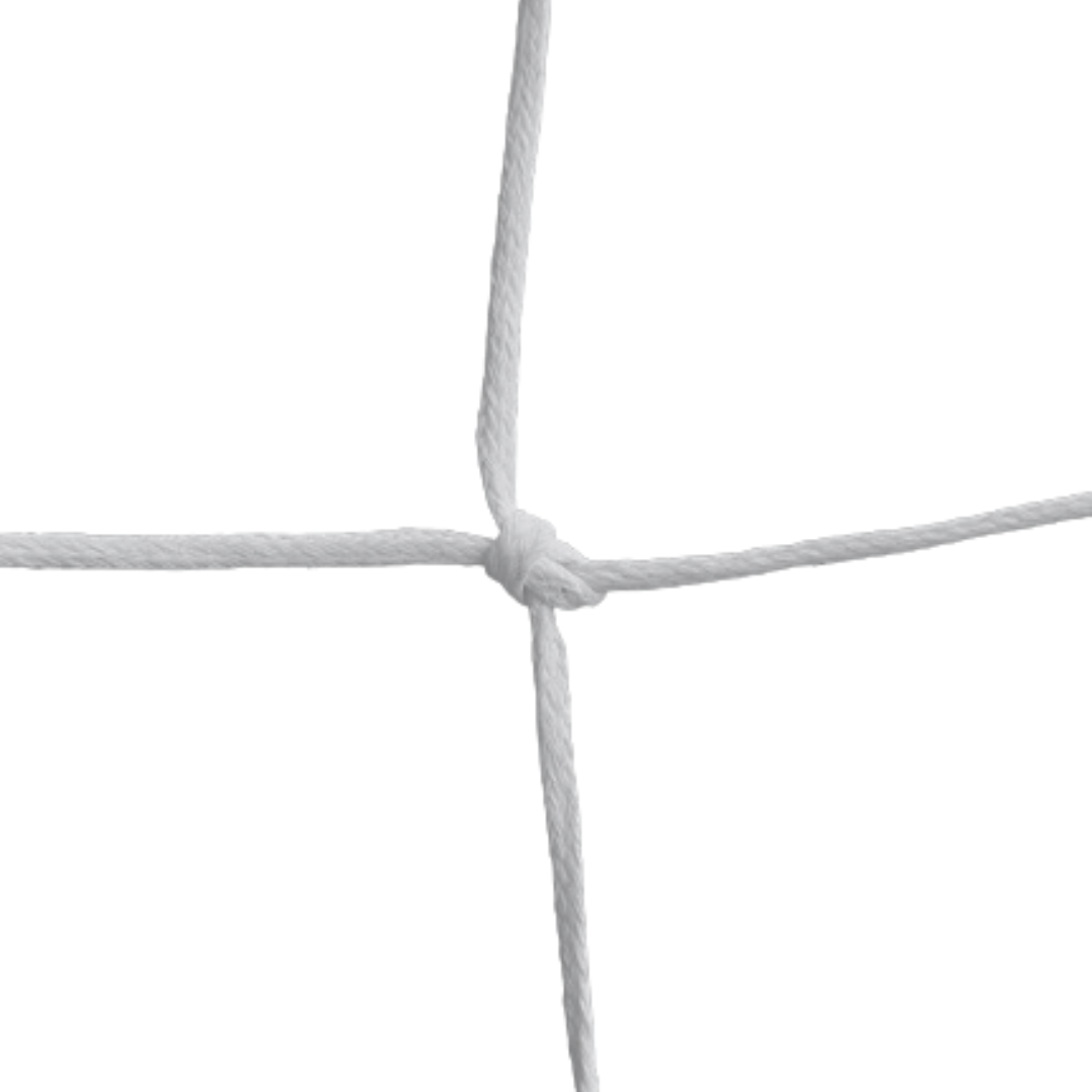 COPPIA RETI PER PORTE DA CALCIO REGOLAMENTARI – POLIETILENE Ø 3,5 MM | PROFONDITA' 100 x 200 CM
