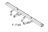 Toorx CROSS-BARCSX7-9 – disegno tecnico della cross bar completa