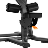 Toorx Professional FWX-8200 – dettaglio seduta e rulli fermacosce