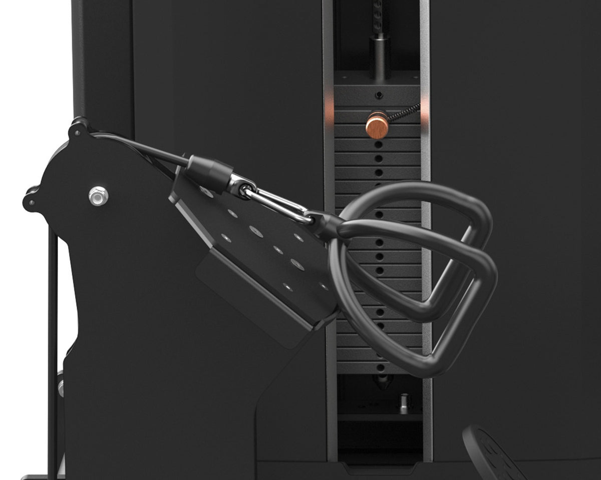 Toorx Professional PLX-B6450 Black – dettaglio sistema di cavi e leveraggi