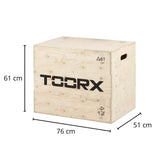 Plyo box Toorx AHF-140 su sfondo bianco
