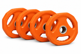 Set quattro dischi Toorx Body Pump 2,5 kg – arancio su sfondo bianco