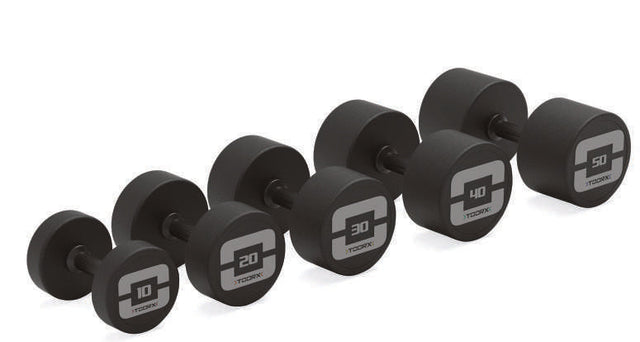 Gamma Toorx MGPR-SET24; il set comprende coppie da 4, 6, 8, 10, 12, 14, 16, 18, 20, 22 e 24 kg