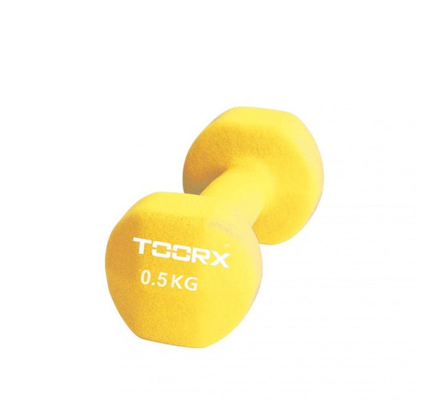 Manubrio Toorx MN-05 in neoprene, 0,5 kg, colore giallo