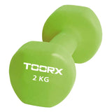 Manubrio Toorx MN-2 in neoprene, 2 kg, colore verde chiaro