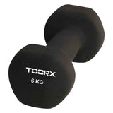 Manubrio Toorx MN-6 in neoprene, 6 kg, colore nero