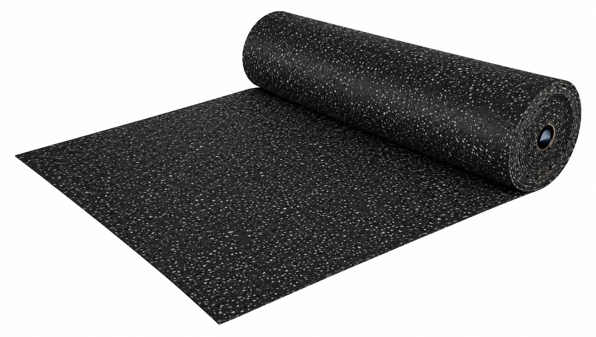 Rotolo Toorx PANT-24 gomma nera con EPDM grigio su fondo bianco