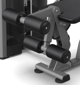 Toorx Professional PLX-7800 Leg Extension / Prone Leg Curl Dark Silver – rulli e leva per le gambe