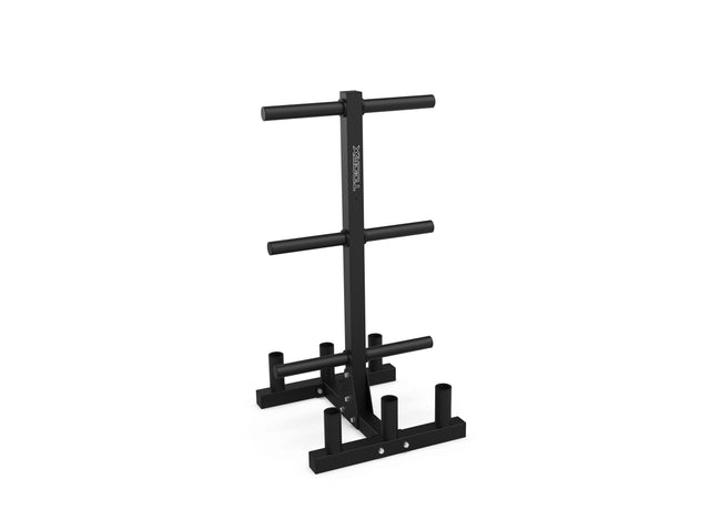 Toorx RBV-B6 rastrelliera verticale completa per dischi bumper e bilancieri, vista frontale